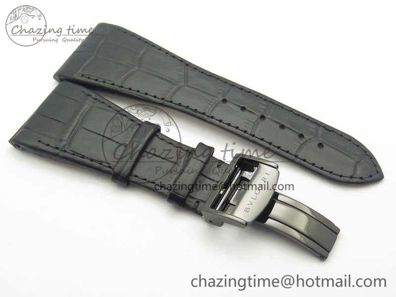OCTO DLC JL 1:1 Best Edition Black Dial RG Markers On Rubber Strap BVL193 ( Free Leather Strap)