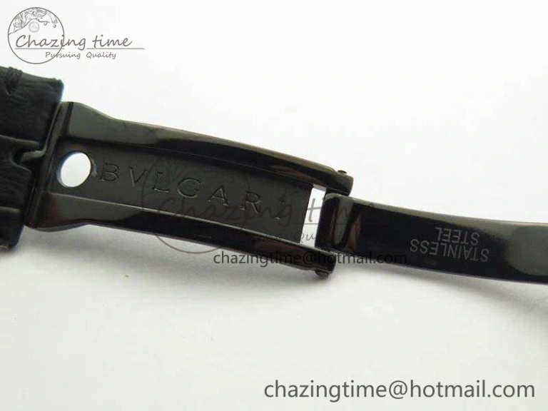 OCTO DLC JL 1:1 Best Edition Black Dial RG Markers On Rubber Strap BVL193 ( Free Leather Strap)