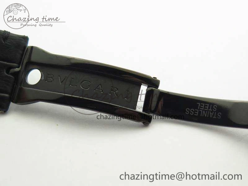 OCTO DLC JL 1:1 Best Edition Black Dial RG Markers On Rubber Strap BVL193 ( Free Leather Strap)
