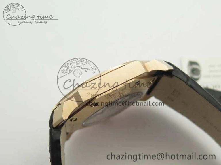 OCTO RG JL 1:1 Best Edition Black Dial On Leather Strap BVL193 ( Free Rubber Strap )