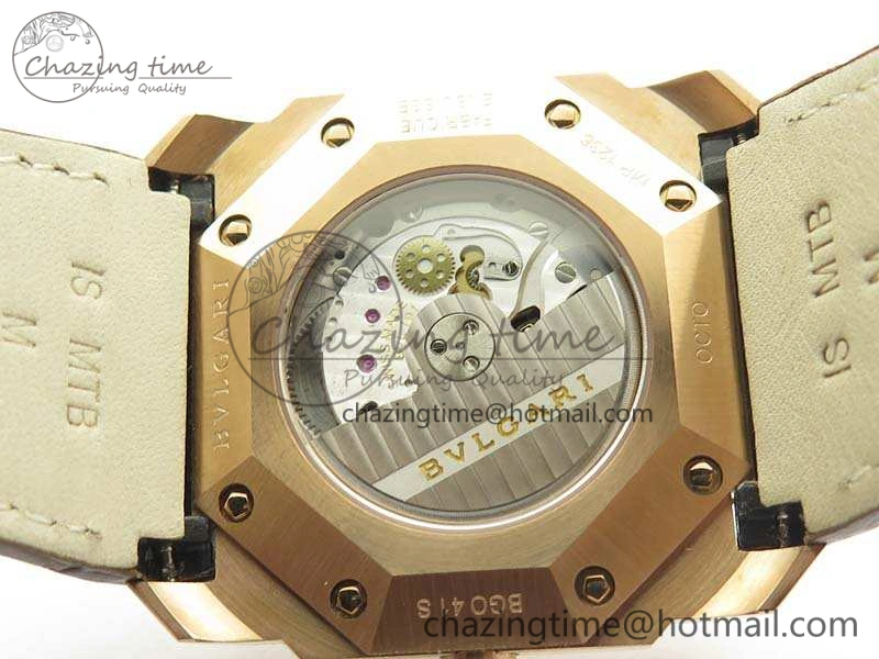 OCTO RG JL 1:1 Best Edition White Dial On Leather Strap BVL193 ( Free Rubber Strap )