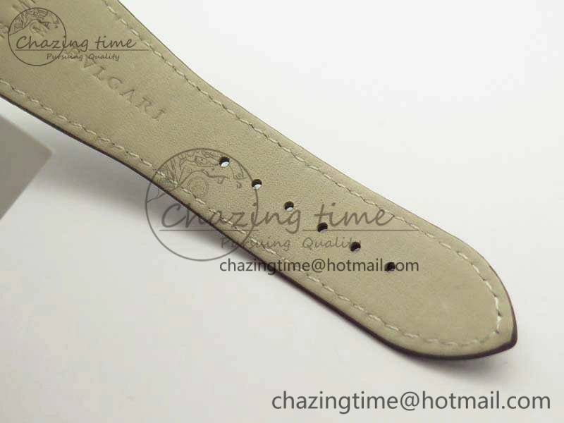 OCTO RG JL 1:1 Best Edition White Dial On Leather Strap BVL193 ( Free Rubber Strap )
