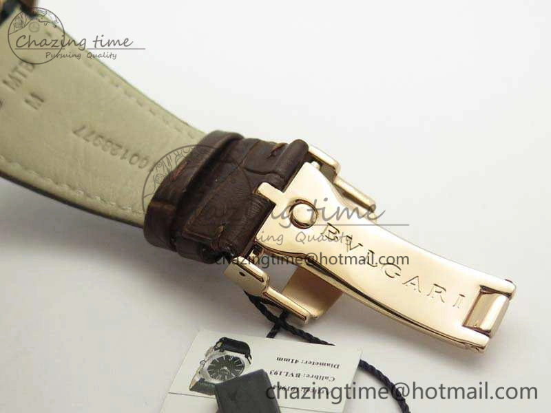 OCTO RG JL 1:1 Best Edition White Dial On Leather Strap BVL193 ( Free Rubber Strap )