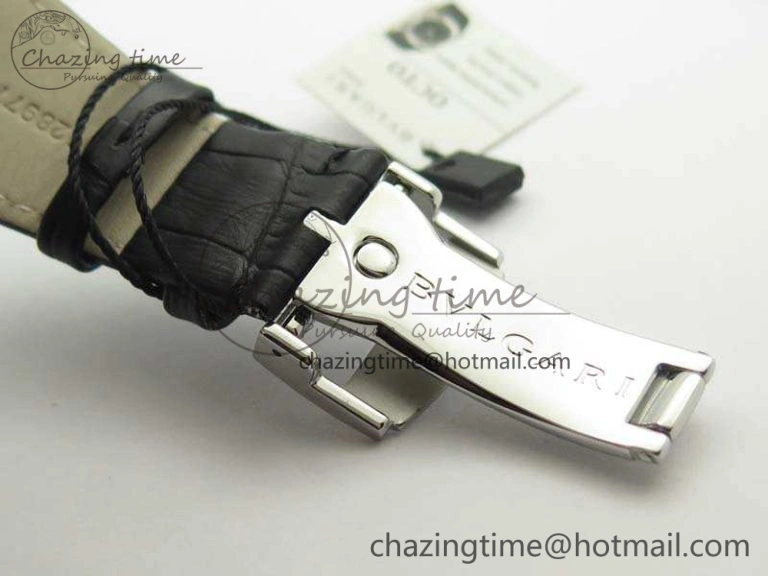 OCTO SS JL 1:1 Best Edition Black Dial On Leather Strap BVL193 ( Free Rubber Strap)