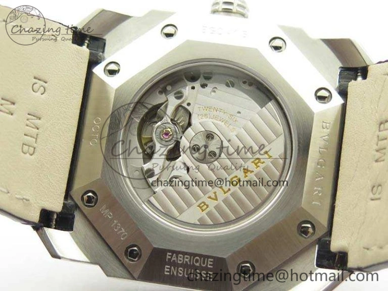 OCTO SS JL 1:1 Best Edition Blue Dial On Leather Strap BVL193 ( Free Rubber Strap)