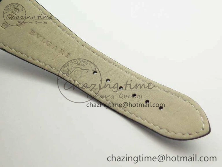 OCTO SS JL 1:1 Best Edition White Dial On Leather Strap BVL193