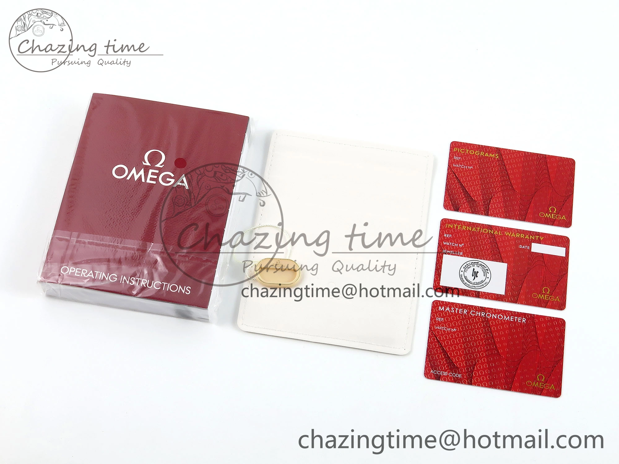 OMEGA GIFT BOXSET WITH PAPERS AND CARDS