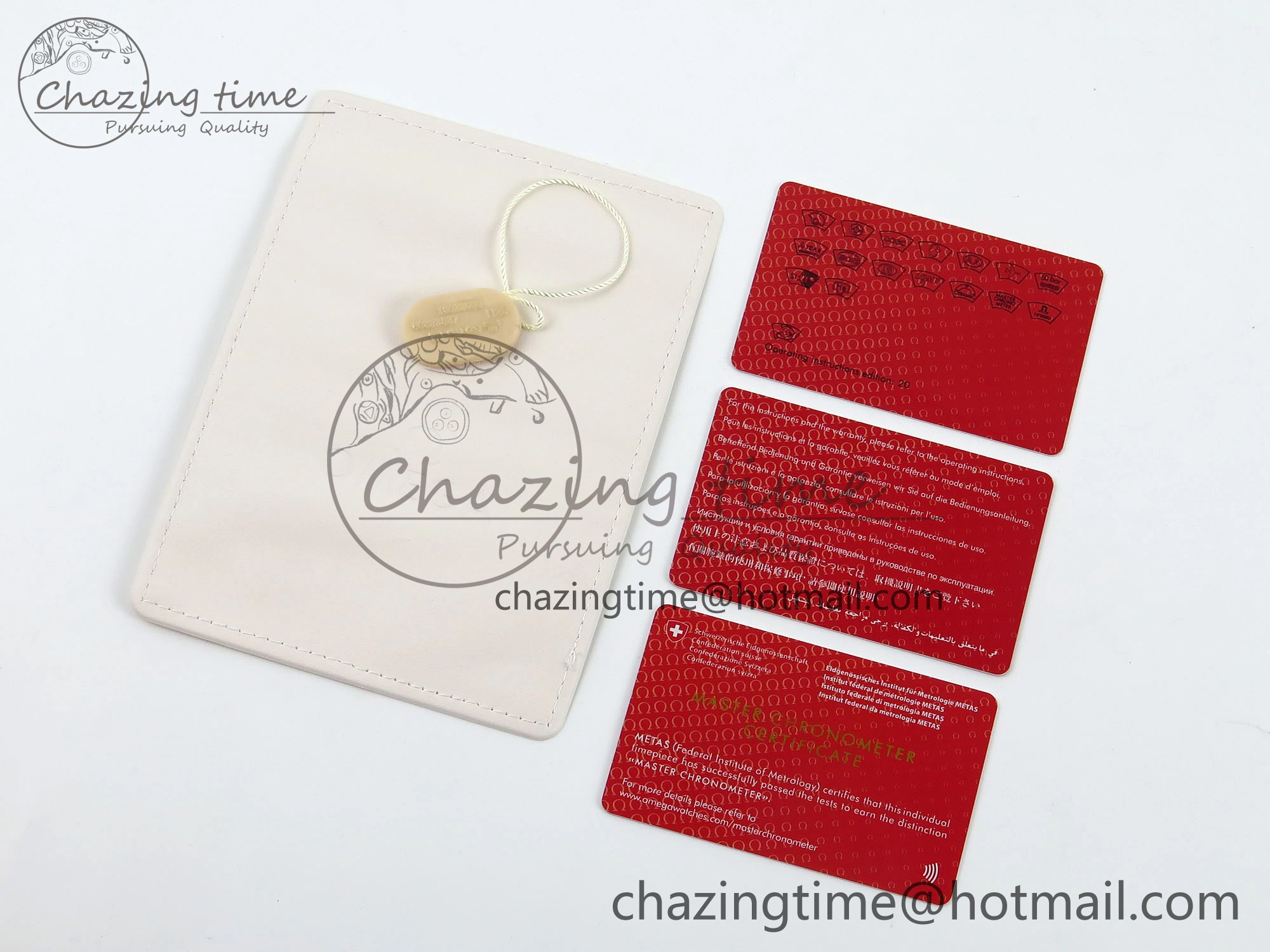 OMEGA GIFT BOXSET WITH PAPERS AND CARDS