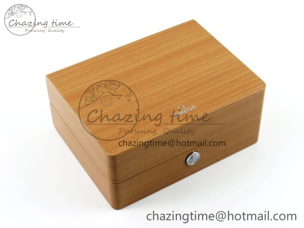 OMEGA WOODEN BOXSET WITH PAPERS & CARDS