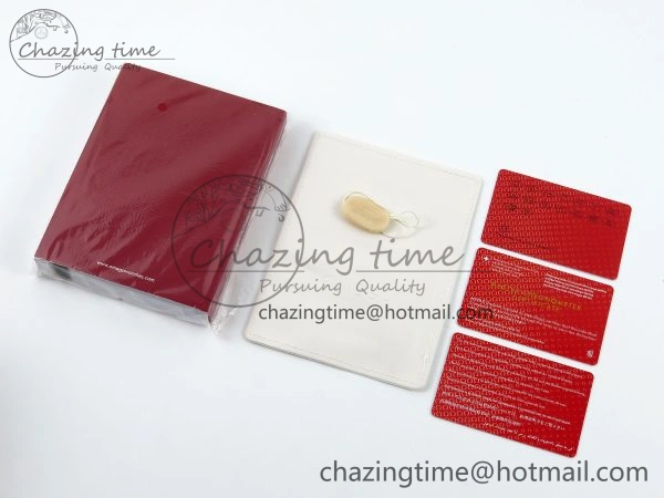 OMEGA WOODEN BOXSET WITH PAPERS & CARDS