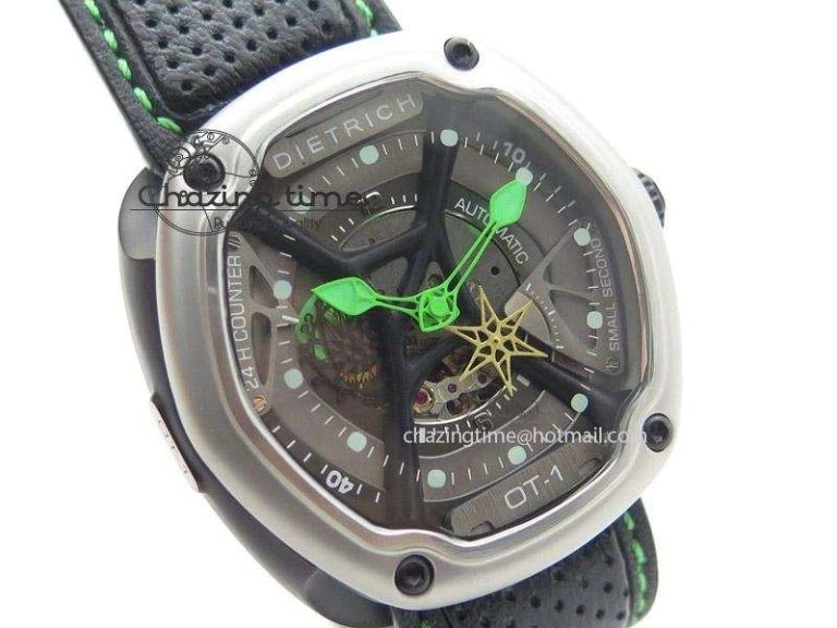 OT-1 Best Edition On Black Calf Leather Strap Miyota 82-S-7