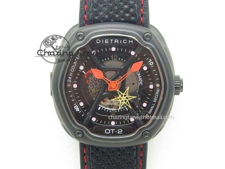 OT-2 Best Edition On Black Calf Leather Strap Miyota 82-S-7
