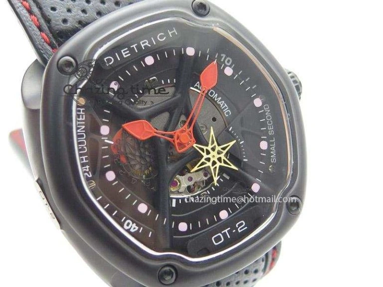 OT-2 Best Edition On Black Calf Leather Strap Miyota 82-S-7