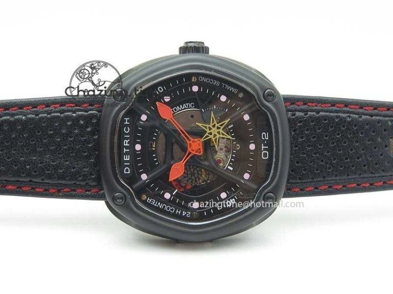 OT-2 Best Edition On Black Calf Leather Strap Miyota 82-S-7