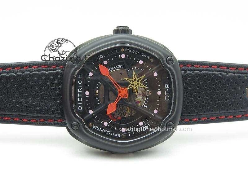 OT-2 Best Edition On Black Calf Leather Strap Miyota 82-S-7
