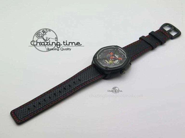 OT-2 Best Edition On Black Calf Leather Strap Miyota 82-S-7