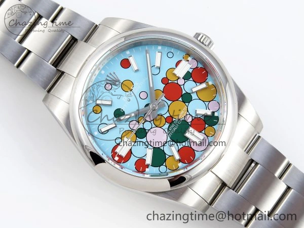 OYSTER PERPETUAL 124300 41MM GMF 1:1 BEST EDITION 904L STEEL CELEBRATION DIAL VR3230