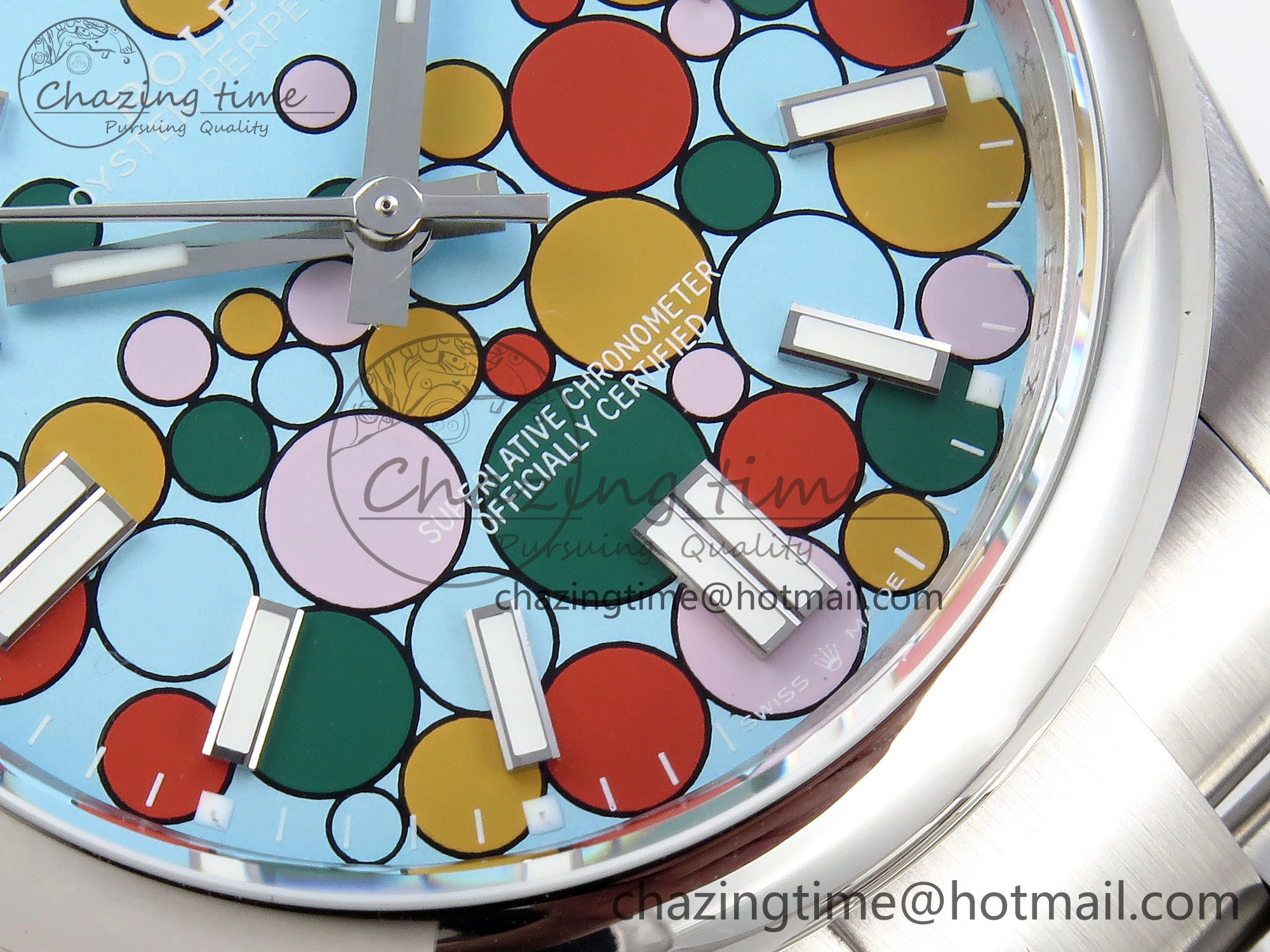 OYSTER PERPETUAL 124300 41MM GMF 1:1 BEST EDITION 904L STEEL CELEBRATION DIAL VR3230