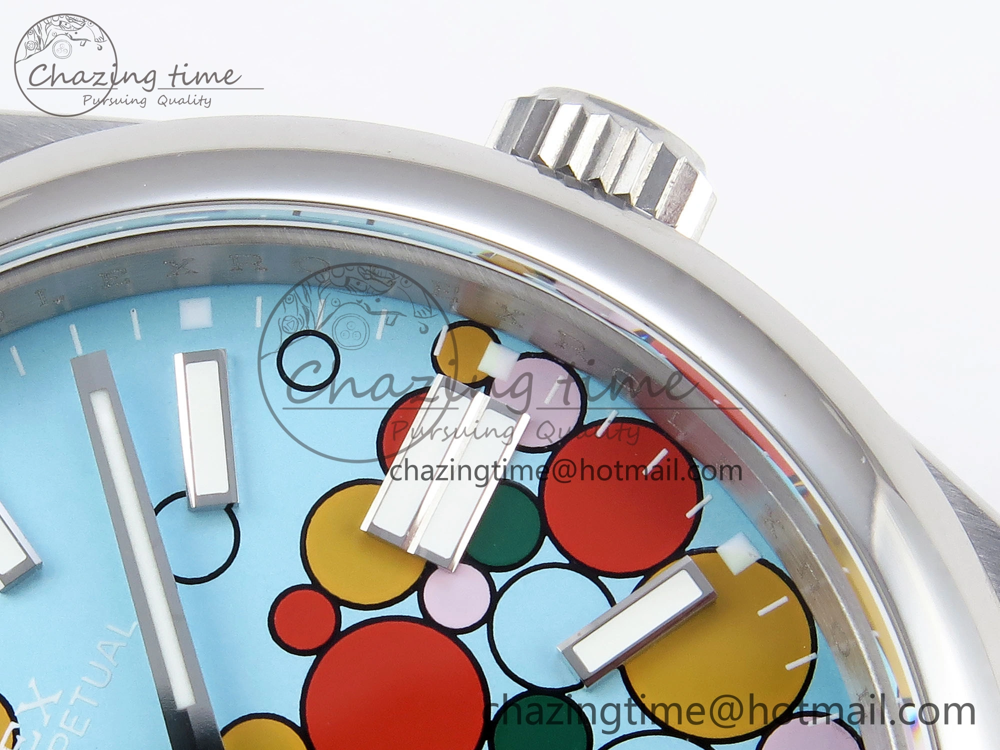 OYSTER PERPETUAL 124300 41MM GMF 1:1 BEST EDITION 904L STEEL CELEBRATION DIAL VR3230