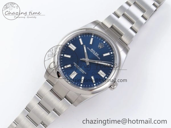 OYSTER PERPETUAL 124300 41MM VSF 1:1 BEST EDITION 904L STEEL BLUE DIAL VS3235