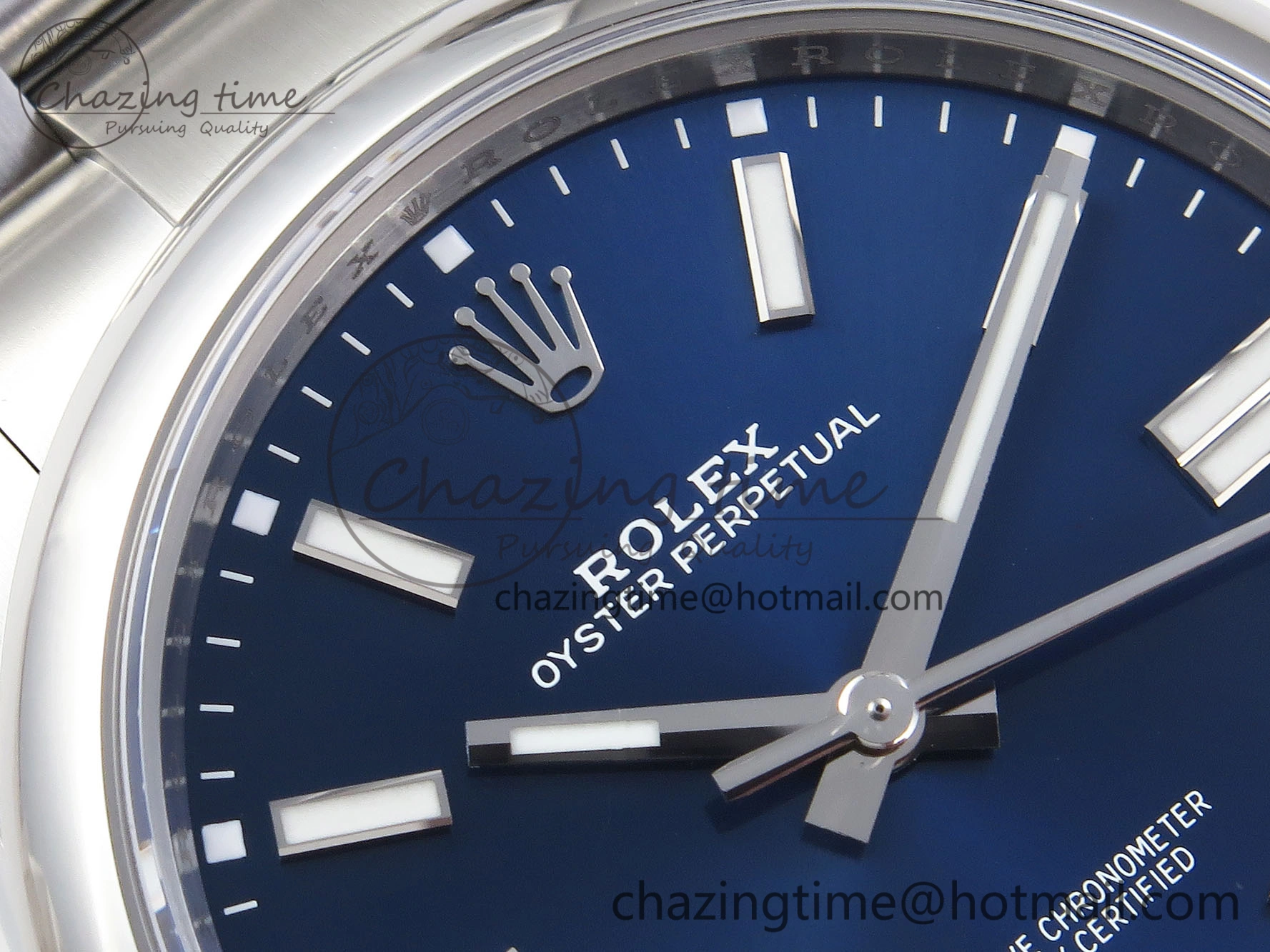 OYSTER PERPETUAL 124300 41MM VSF 1:1 BEST EDITION 904L STEEL BLUE DIAL VS3235