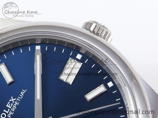 OYSTER PERPETUAL 124300 41MM VSF 1:1 BEST EDITION 904L STEEL BLUE DIAL VS3235