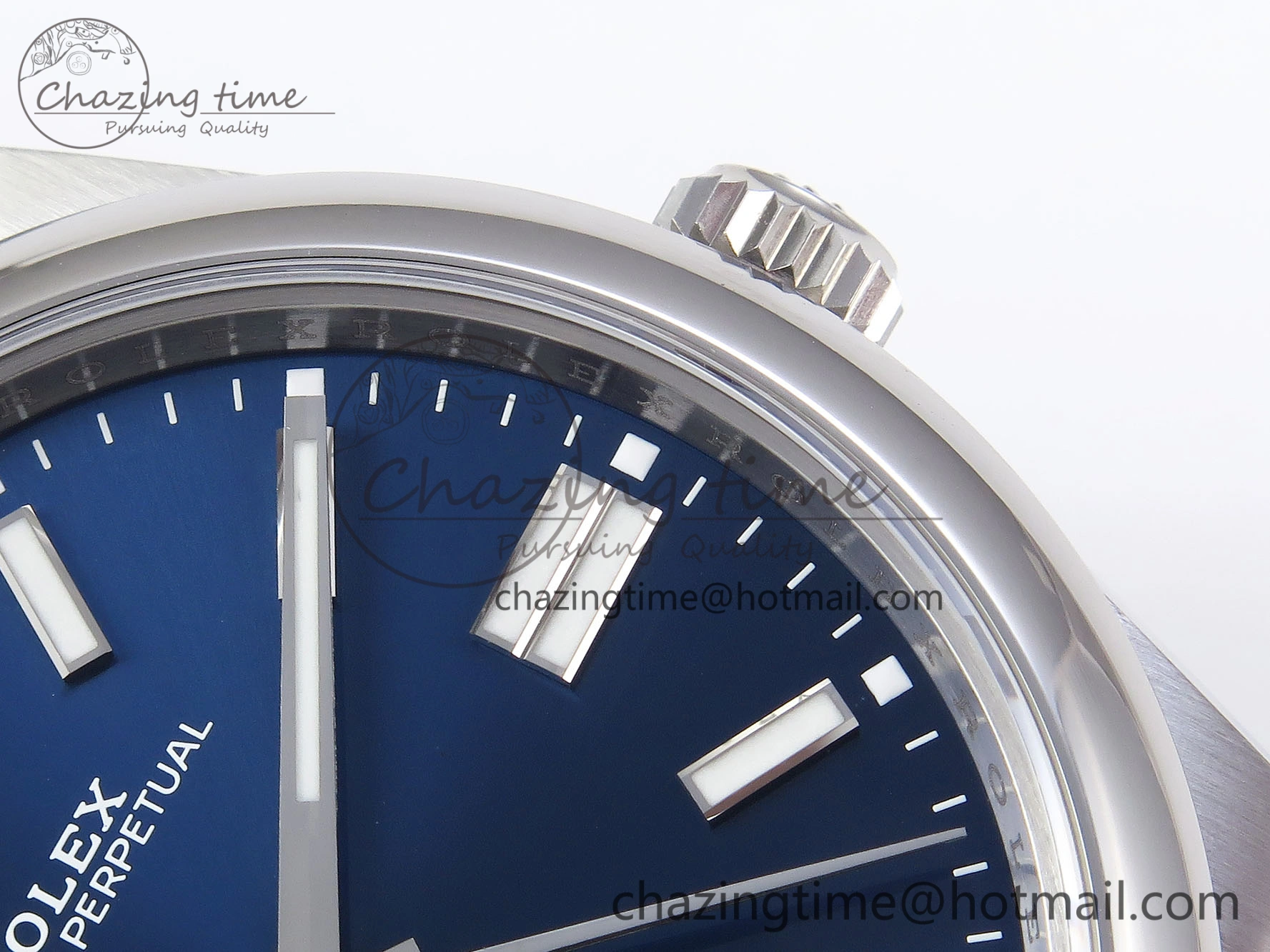 OYSTER PERPETUAL 124300 41MM VSF 1:1 BEST EDITION 904L STEEL BLUE DIAL VS3235