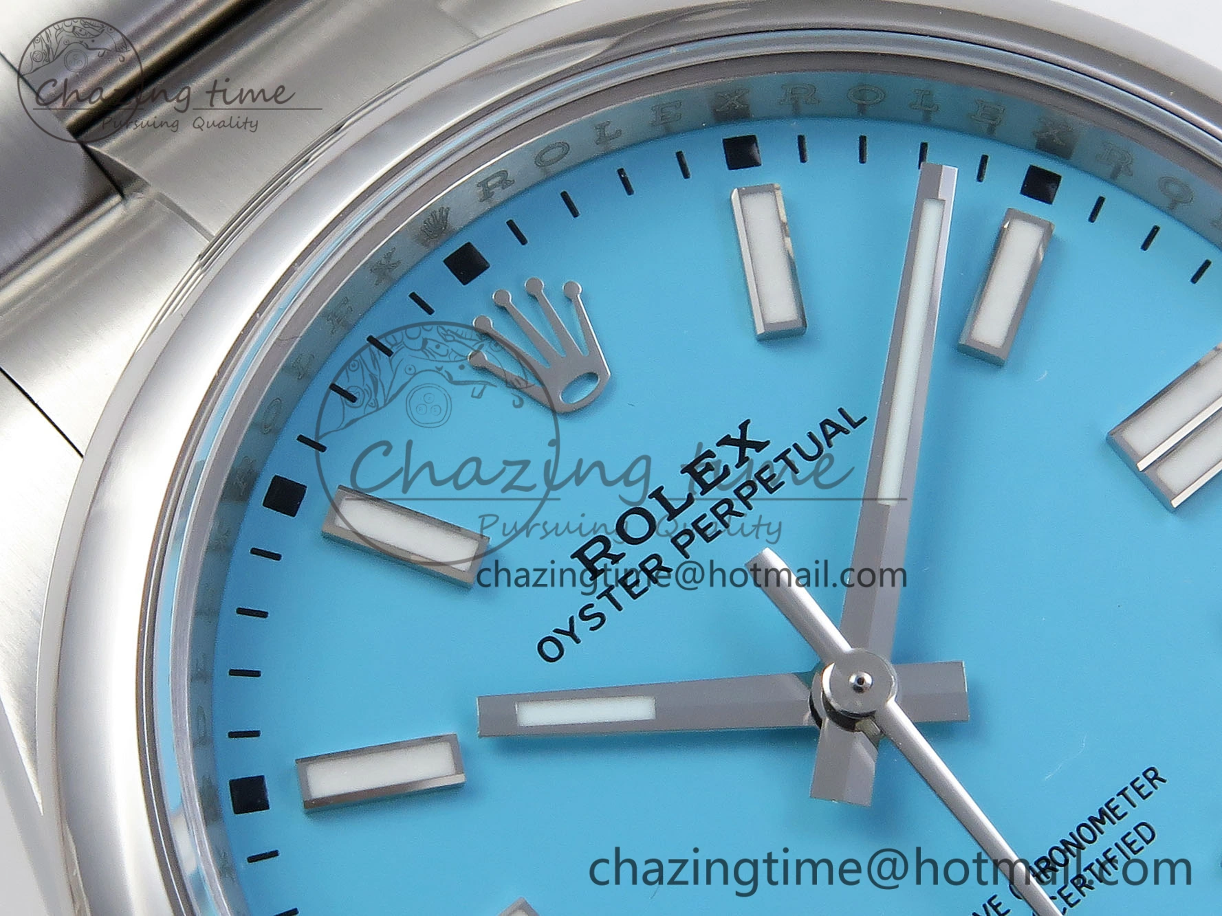 OYSTER PERPETUAL 124300 41MM VSF 1:1 BEST EDITION 904L STEEL TIFFANY BLUE DIAL VS3235