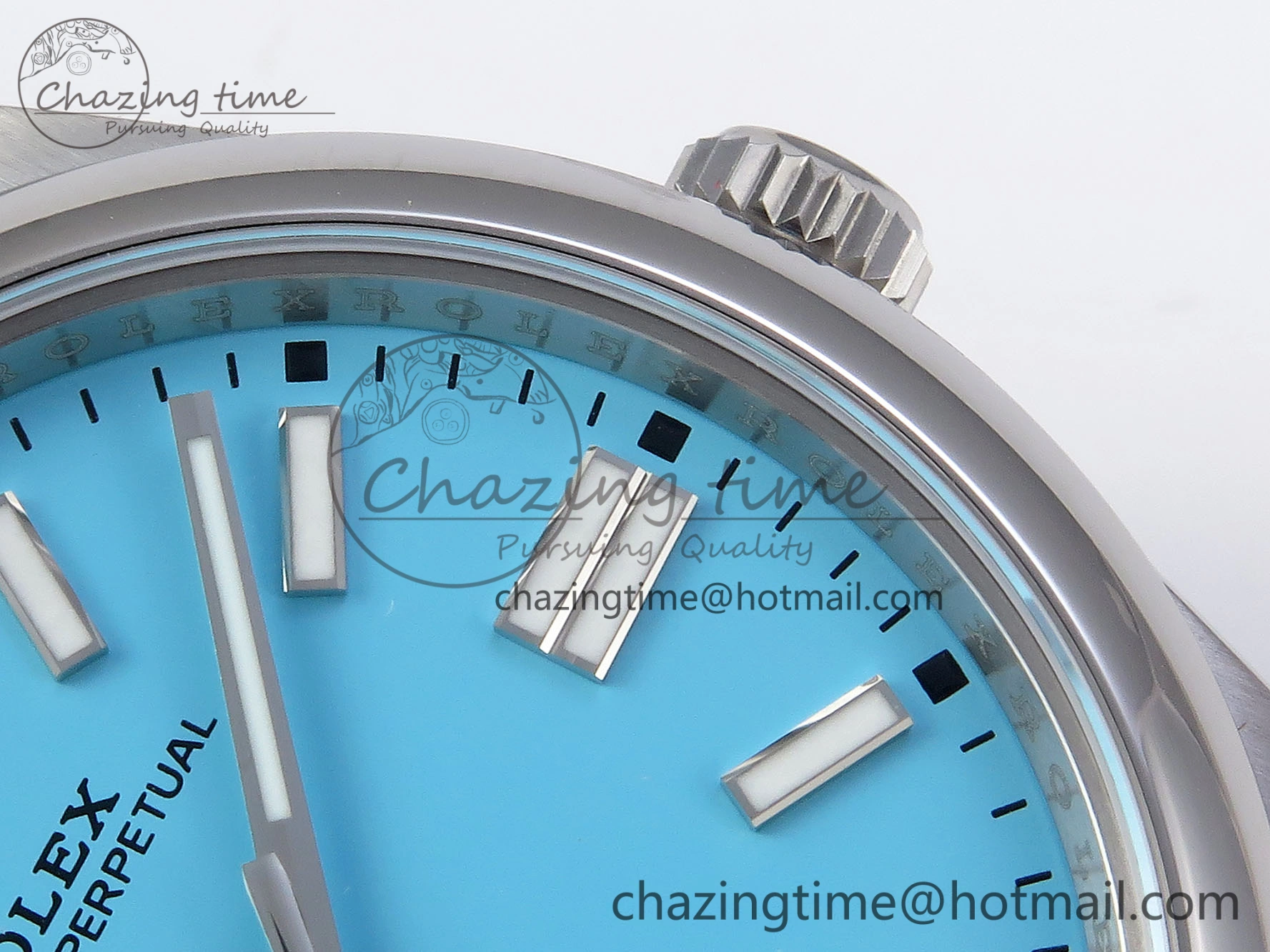 OYSTER PERPETUAL 124300 41MM VSF 1:1 BEST EDITION 904L STEEL TIFFANY BLUE DIAL VS3235