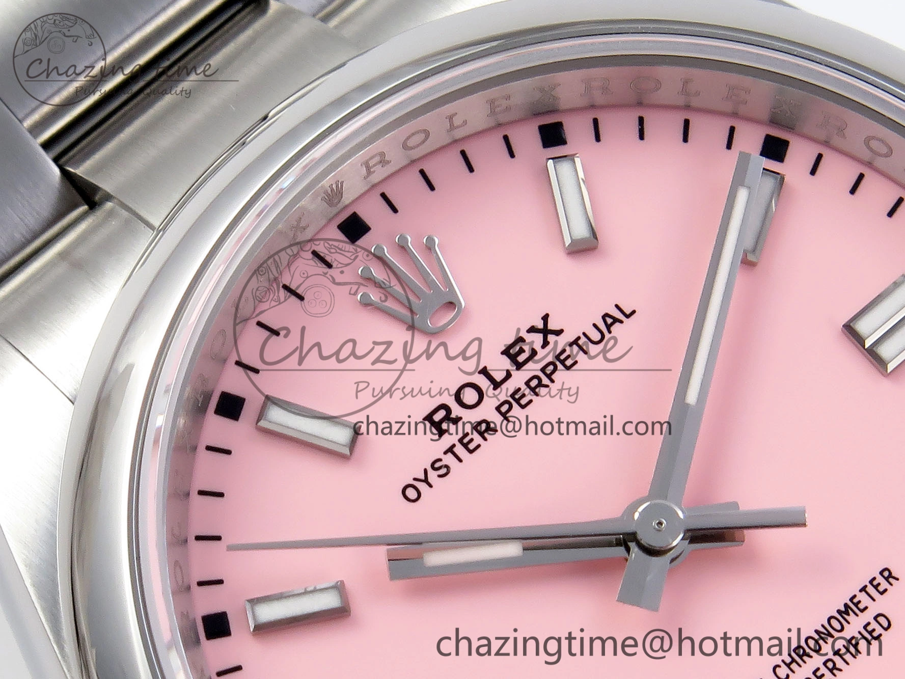 OYSTER PERPETUAL 126000 36MM VSF 1:1 BEST EDITION 904L STEEL PINK DIAL VS3235