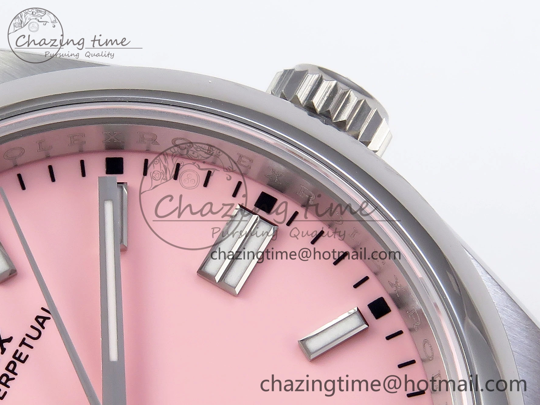 OYSTER PERPETUAL 126000 36MM VSF 1:1 BEST EDITION 904L STEEL PINK DIAL VS3235