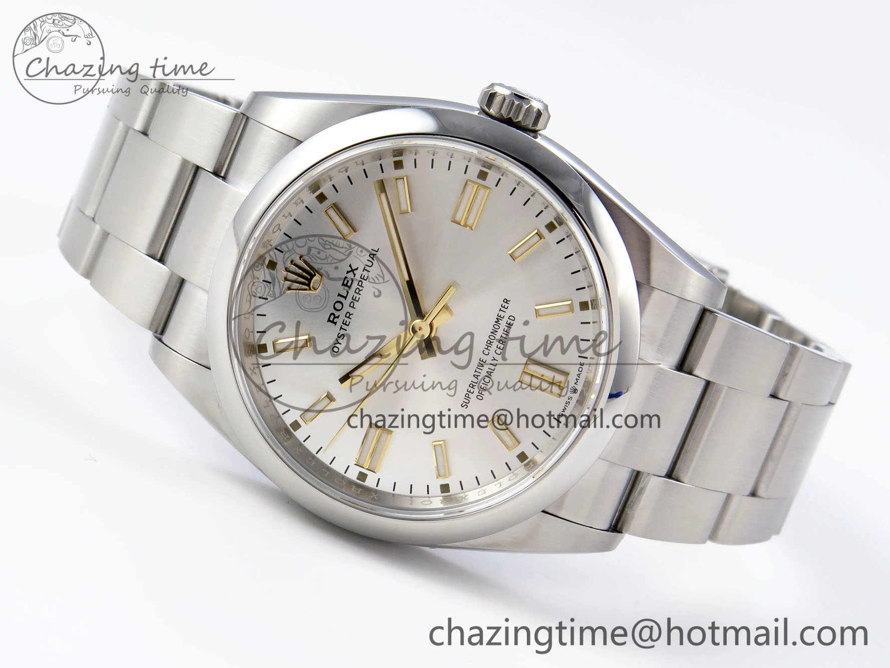 OYSTER PERPETUAL 126000 36MM VSF 1:1 BEST EDITION 904L STEEL SILVER DIAL VS3235