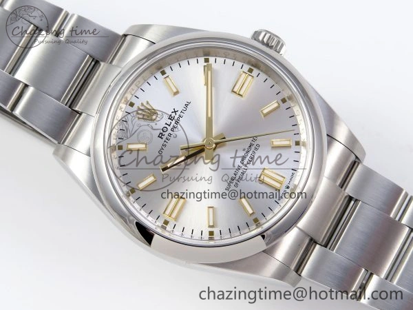 OYSTER PERPETUAL 126000 36MM VSF 1:1 BEST EDITION 904L STEEL SILVER DIAL VS3235