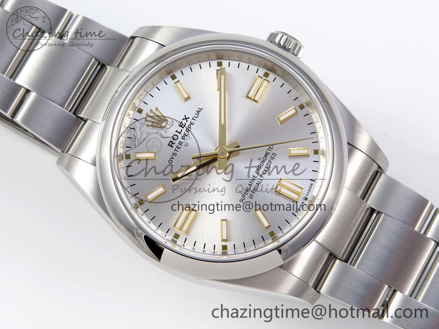 OYSTER PERPETUAL 126000 36MM VSF 1:1 BEST EDITION 904L STEEL SILVER DIAL VS3235