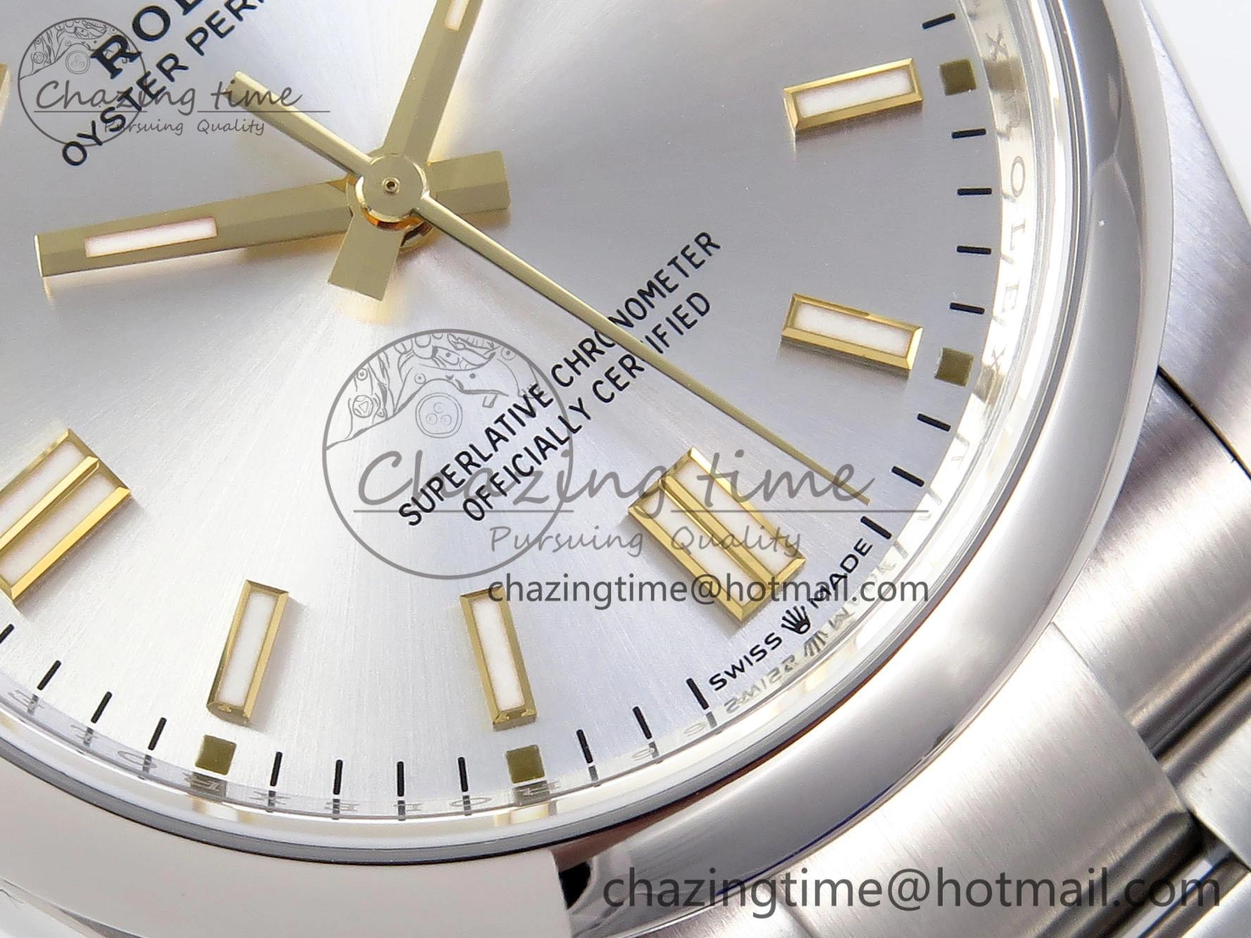OYSTER PERPETUAL 126000 36MM VSF 1:1 BEST EDITION 904L STEEL SILVER DIAL VS3235
