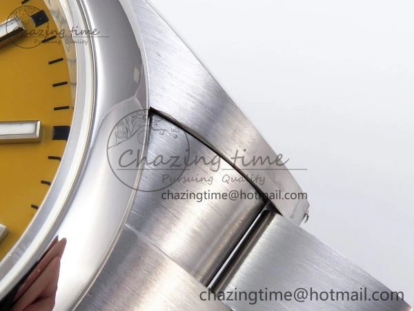 OYSTER PERPETUAL 126000 36MM VSF 1:1 BEST EDITION 904L STEEL YELLOW DIAL VS3235