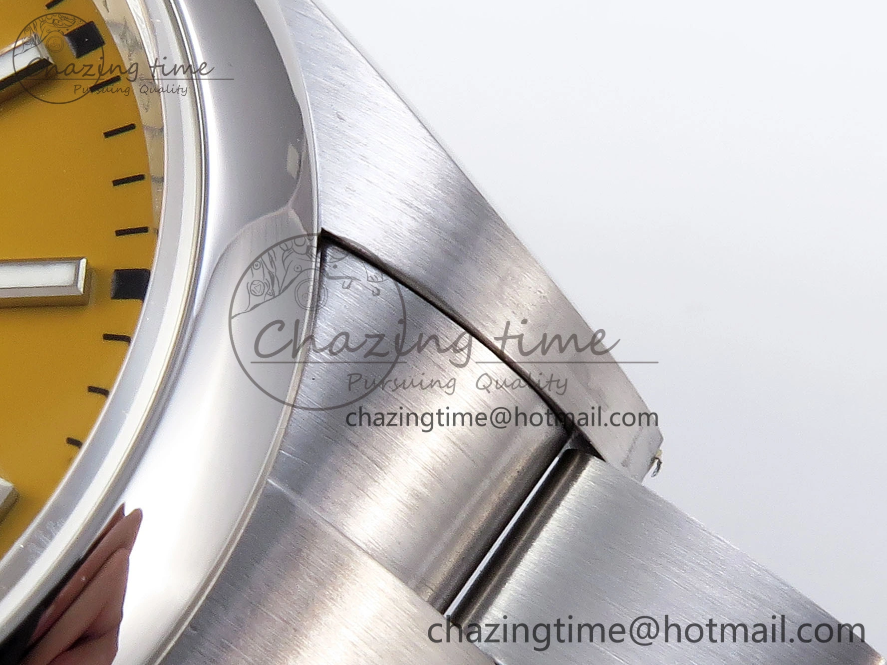 OYSTER PERPETUAL 126000 36MM VSF 1:1 BEST EDITION 904L STEEL YELLOW DIAL VS3235
