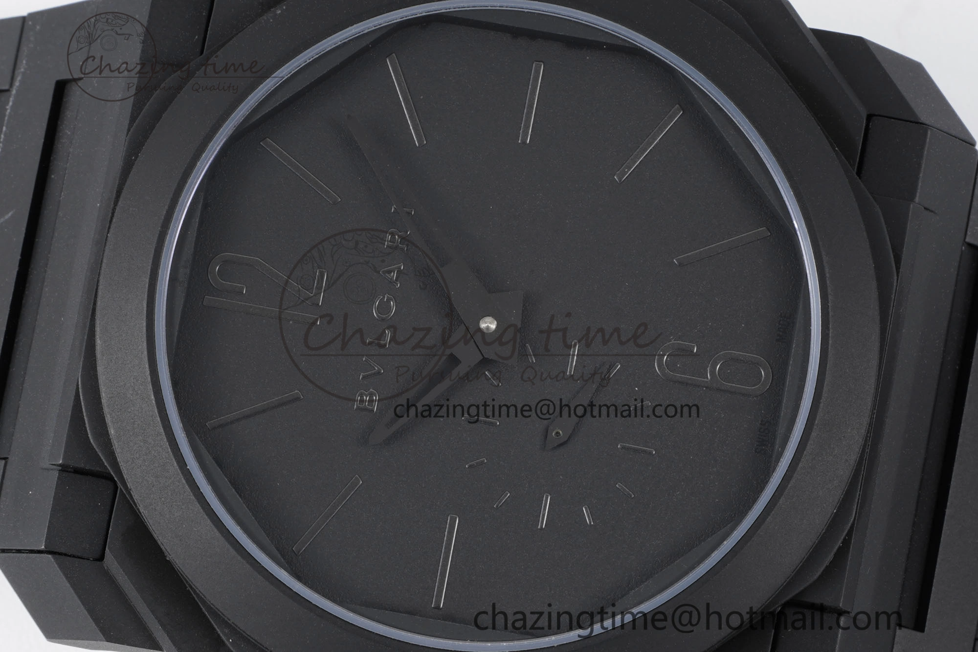 Octo Finissimo PVD BVF 1:1 Best Edition Black Dial on PVD Bracelet Asian Micro Rotor Movement