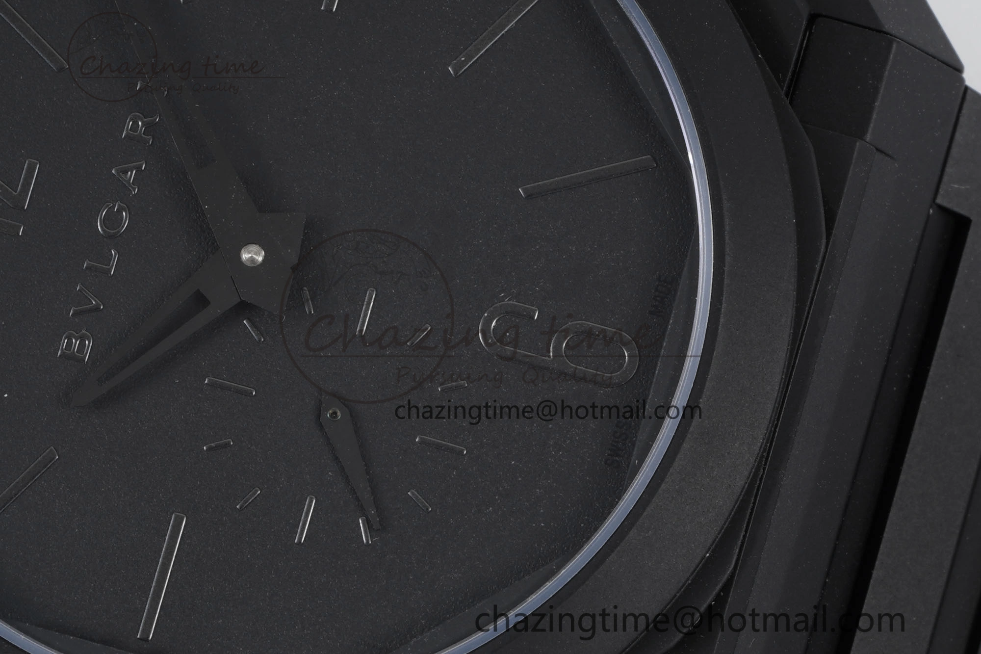 Octo Finissimo PVD BVF 1:1 Best Edition Black Dial on PVD Bracelet Asian Micro Rotor Movement