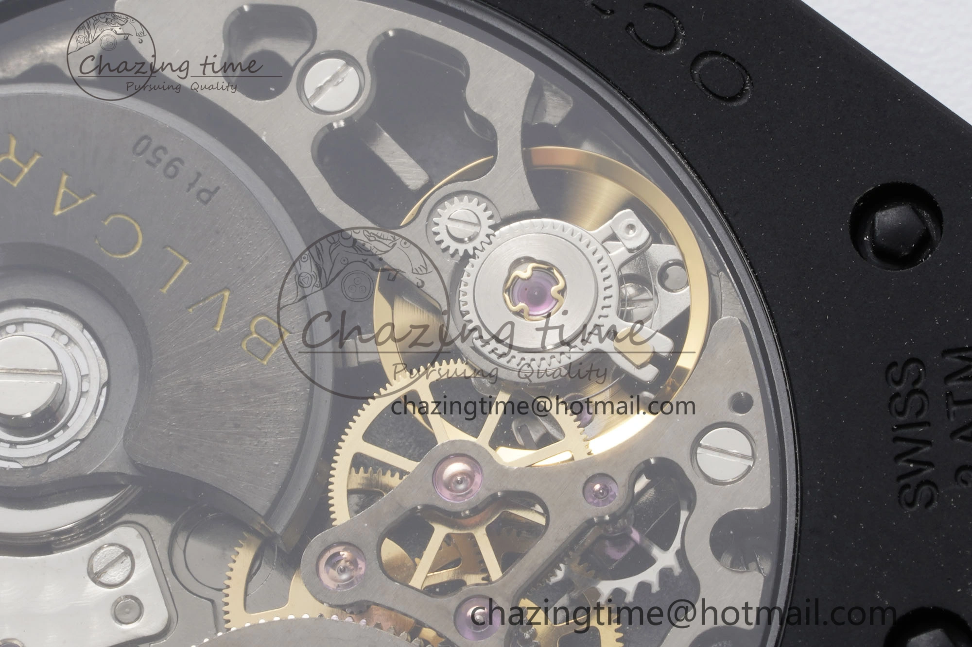 Octo Finissimo PVD BVF 1:1 Best Edition Black Dial on PVD Bracelet Asian Micro Rotor Movement
