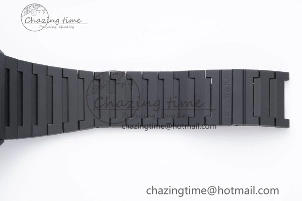 Octo Finissimo PVD BVF 1:1 Best Edition Black Dial on PVD Bracelet Asian Micro Rotor Movement