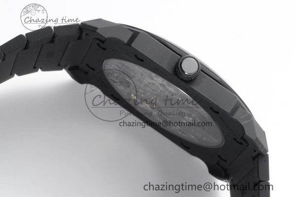 Octo Finissimo PVD BVF 1:1 Best Edition Black Dial on PVD Bracelet Asian Micro Rotor Movement