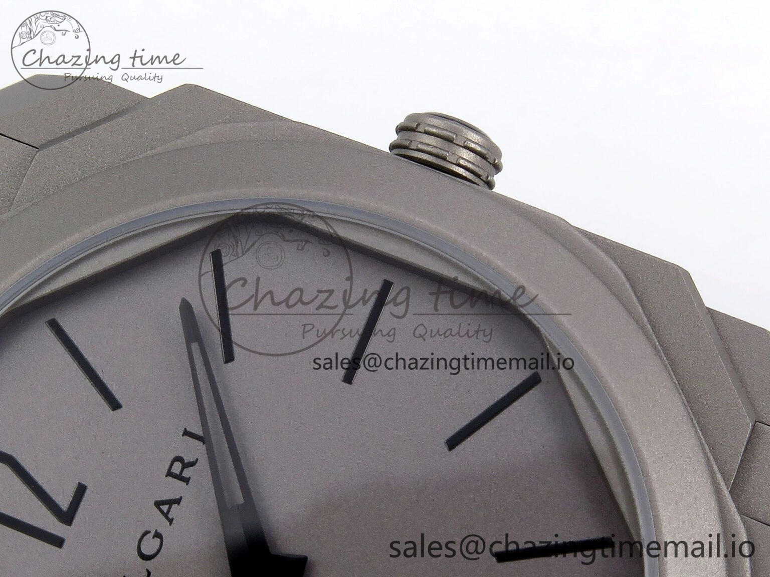 Octo Finissimo Titanuim BVF 1:1 Best Edition Gray Dial on Bracelet Asian Micro Rotor Movement