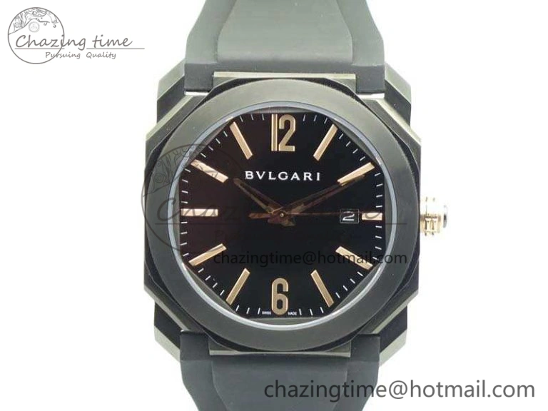 Octo Finissimo Titanuim BVF 1:1 Best Edition Gray Dial on Bracelet Asian Micro Rotor Movement