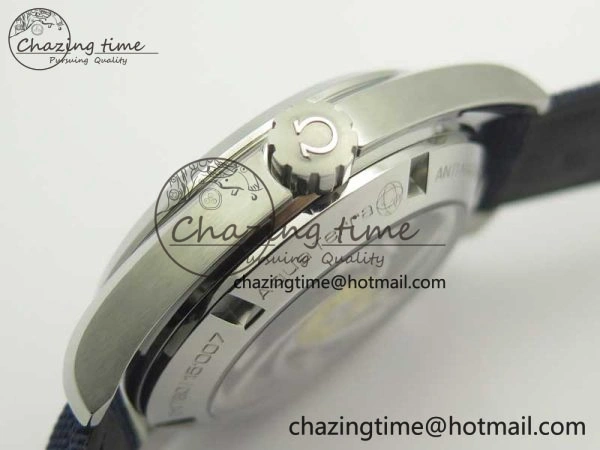 Omega Aqua Terra 15007 Gauss “Spectre” VSF 1:1 Best Edition Blue Textured Dial on Blue Nylon Strap A8507 Super Clone