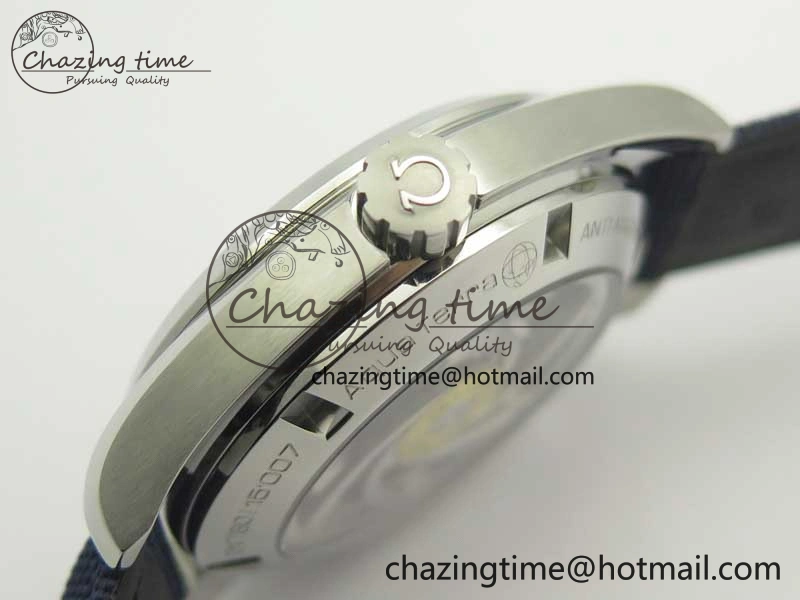 Omega Aqua Terra 15007 Gauss “Spectre” VSF 1:1 Best Edition Blue Textured Dial on Blue Nylon Strap A8507 Super Clone