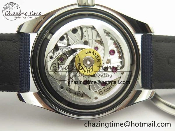 Omega Aqua Terra 15007 Gauss “Spectre” VSF 1:1 Best Edition Blue Textured Dial on Blue Nylon Strap A8507 Super Clone