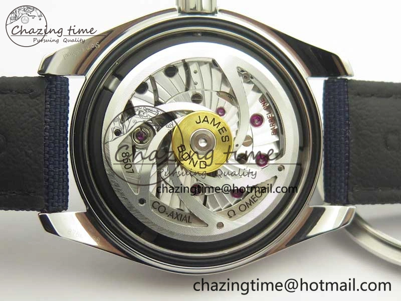 Omega Aqua Terra 15007 Gauss “Spectre” VSF 1:1 Best Edition Blue Textured Dial on Blue Nylon Strap A8507 Super Clone