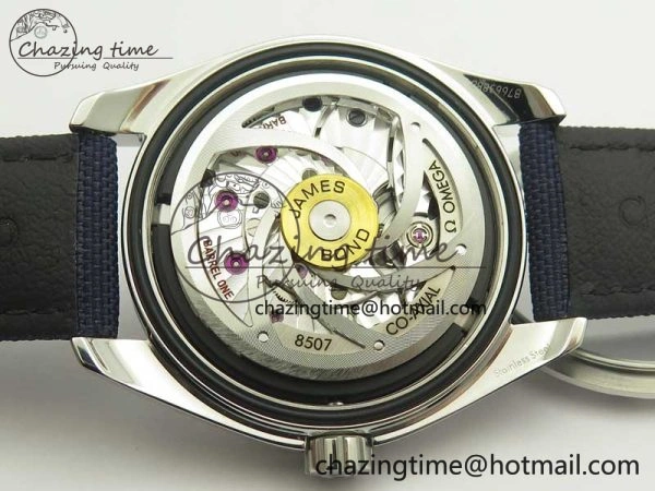 Omega Aqua Terra 15007 Gauss “Spectre” VSF 1:1 Best Edition Blue Textured Dial on Blue Nylon Strap A8507 Super Clone