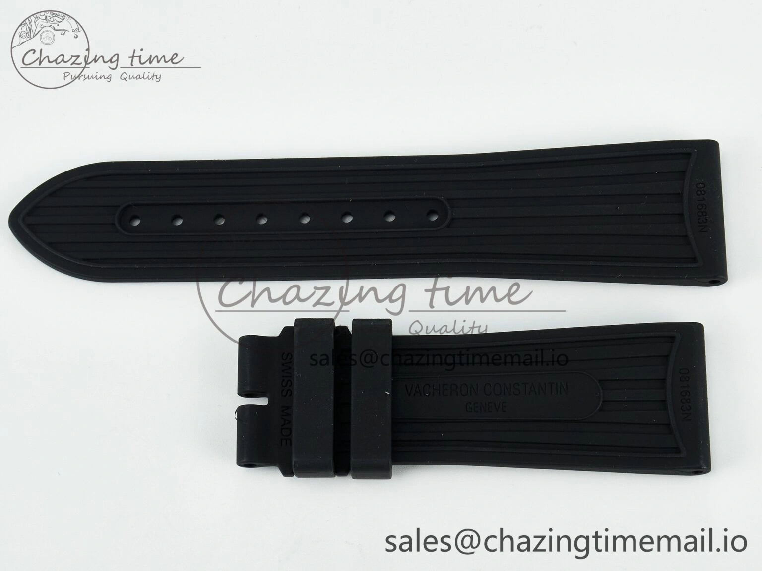 Overseas 1:1 Best Edition Black Blue White Rubber Strap (Fits the Gen size)
